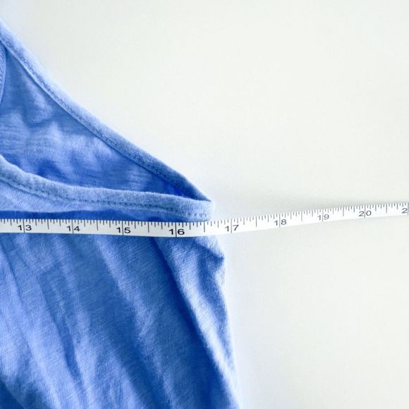 Z Supply Womens Midi Dress Lido Slub Sleeveless Pacific Blue Small - Picture 6 of 7